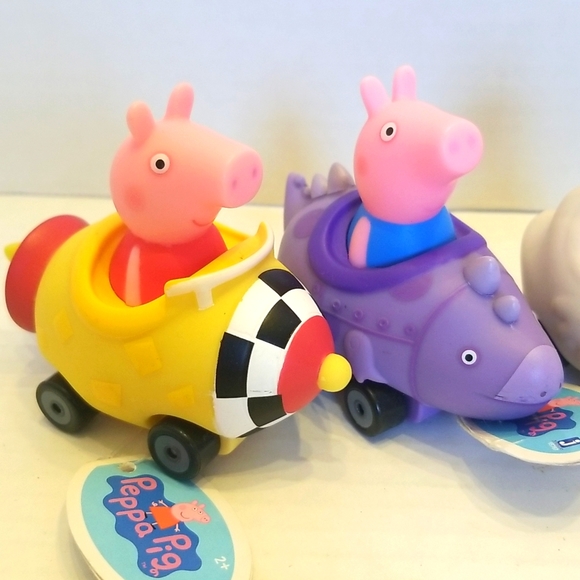NEW Peppa Pig Mini Buggy Racers Cars Set of 4 by Jazwares - Picture 3 of 8